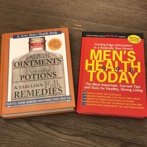 Alternative medicine ointments potions folk remedies plus Mens health book EUC